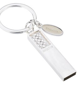 Alternative view of PORTACHIAVI USB ARGENTATO