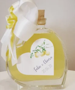 Alternative view of Bottiglietta Vetro Cuore Limoncello