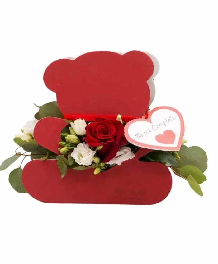 Pacchetto Orsetto Love 18 pezzi 6 x misura-Rosso - immagine 3