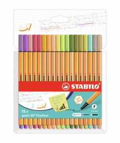 Alternative view of STABILO Fineliner Point 88 0.4mm 8818-2-5 18 colori ass.