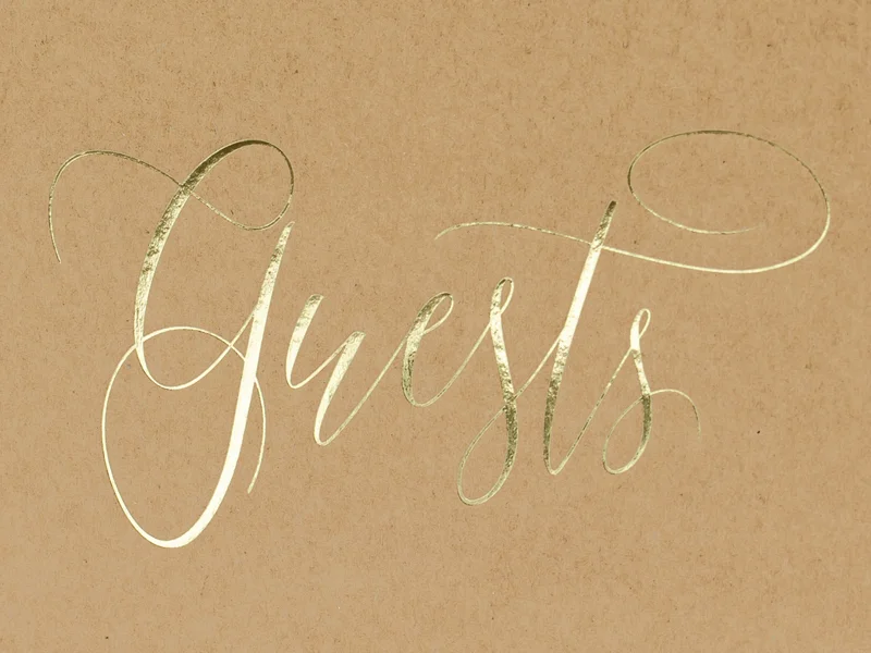 GuestBook Kraft Scritta Oro (KWAP55-031) - immagine 4