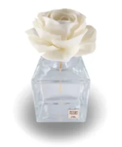 Profumatore Per Ambiente In Vetro Con Rosa In Legno 200 ml