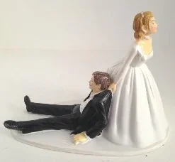 Cake Topper Sposa Trascina Sposo (Now I Have You)