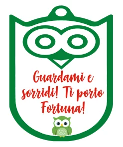 Alternative view of Gufetto in forex con dedica Guardami e Sprridi cm 8 h10 by Veropensiero